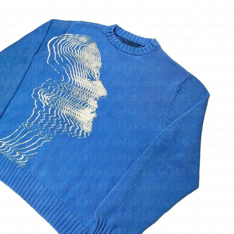 Knit Bleu Face