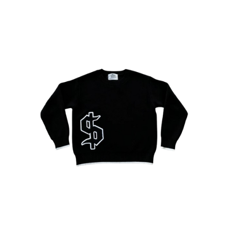 Knit black dollar