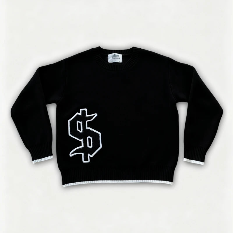 Knit black dollar